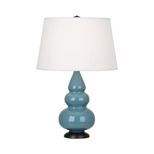 Steel Blue Small Triple Gourd Accent Lamp by Robert Abbey