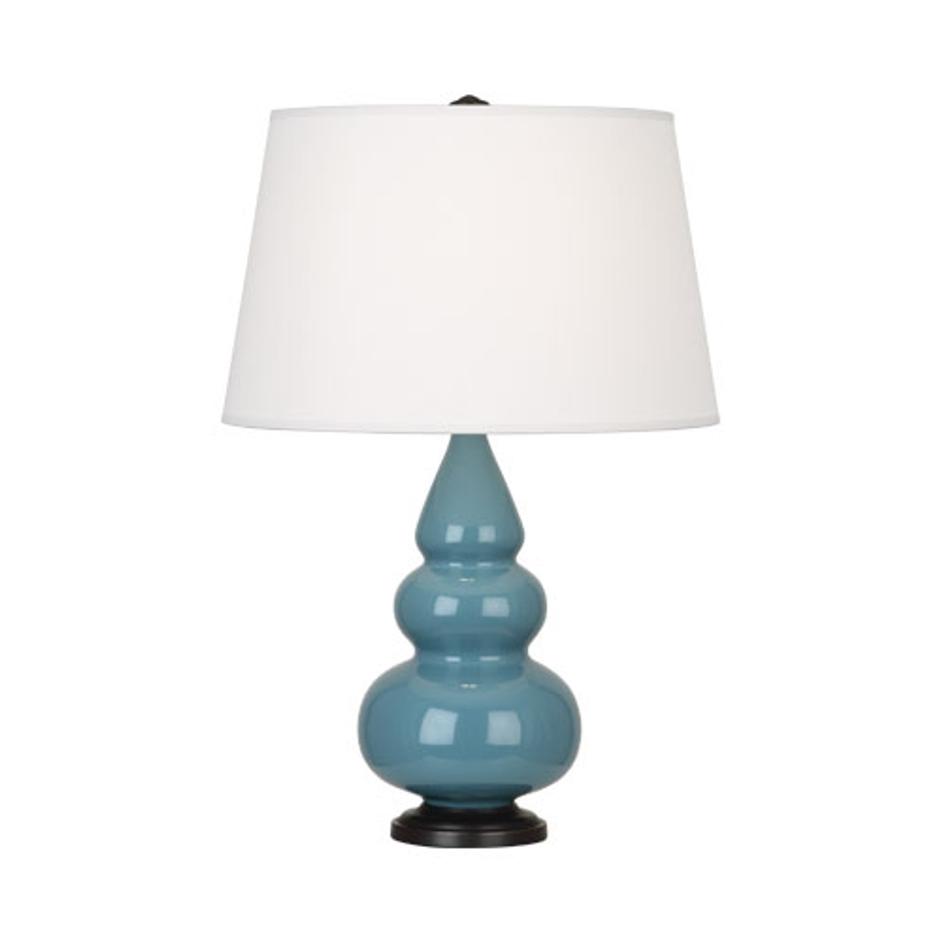 Steel Blue Small Triple Gourd Accent Lamp by Robert Abbey