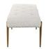 Olivier White Bench by Uttermost