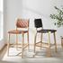 Marco PU Counter Stool, Black by New Pacific Direct