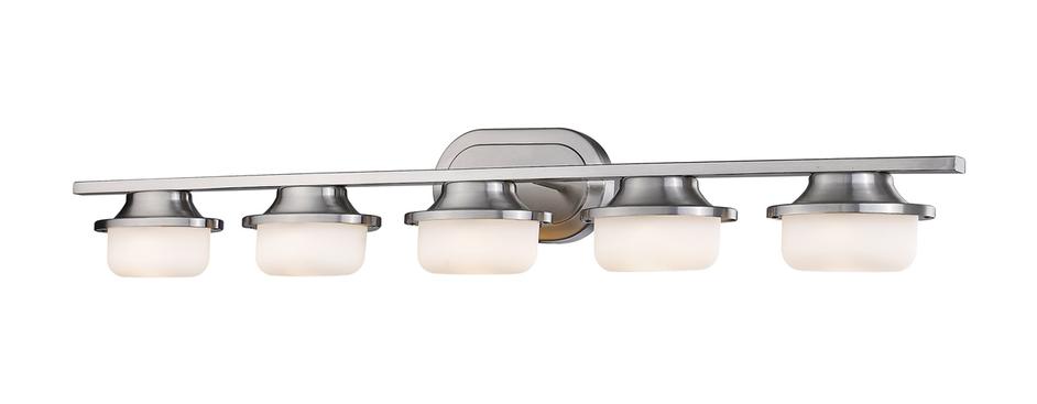 Optum  5 Light Vanity  in Brushed Nickel Finish by Z-Lite