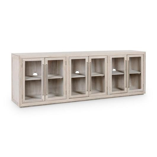 Bradley Oak Wood 6Dr Cabinet by Classic Home