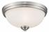 Ashton  3 Light Flush Mount in Brushed Nickel Finish by Z-Lite