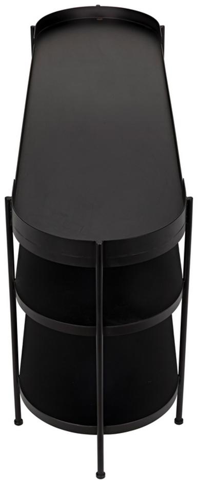 Cassio Console in Matte Black Industrial Steel by Noir Furniture