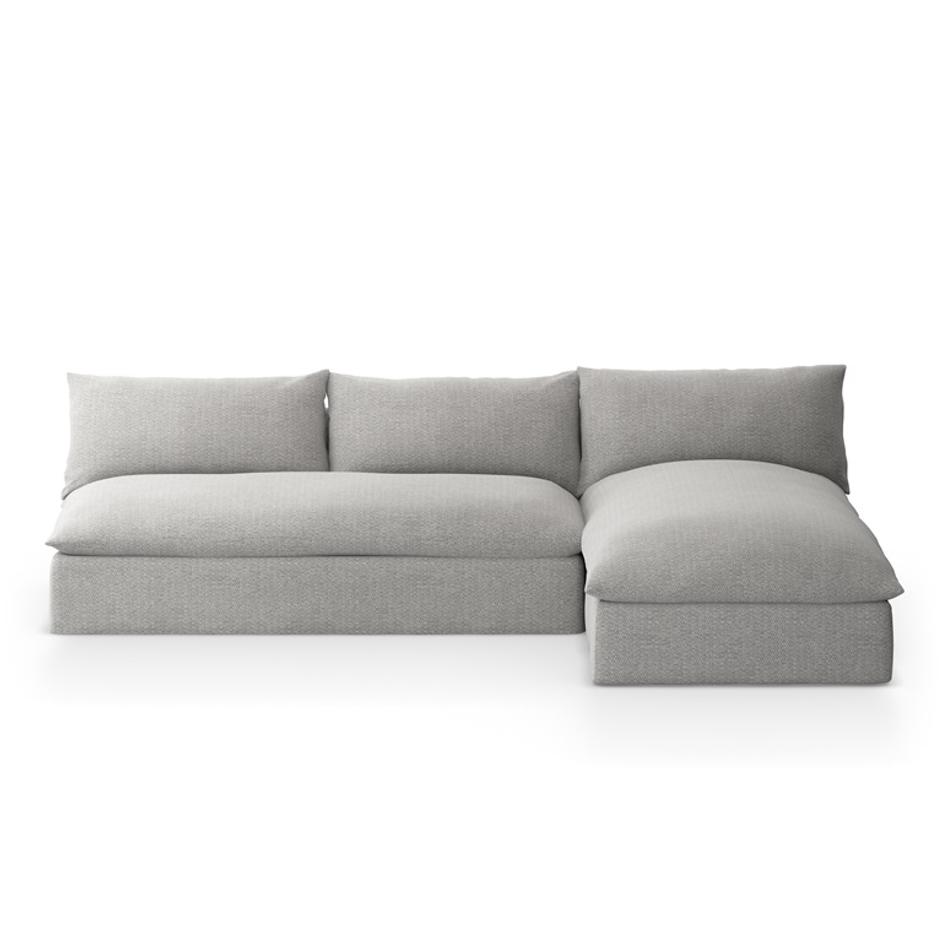 Grant Outdoor 2 Pc Sectional In Faye Ash by FOUR HANDS