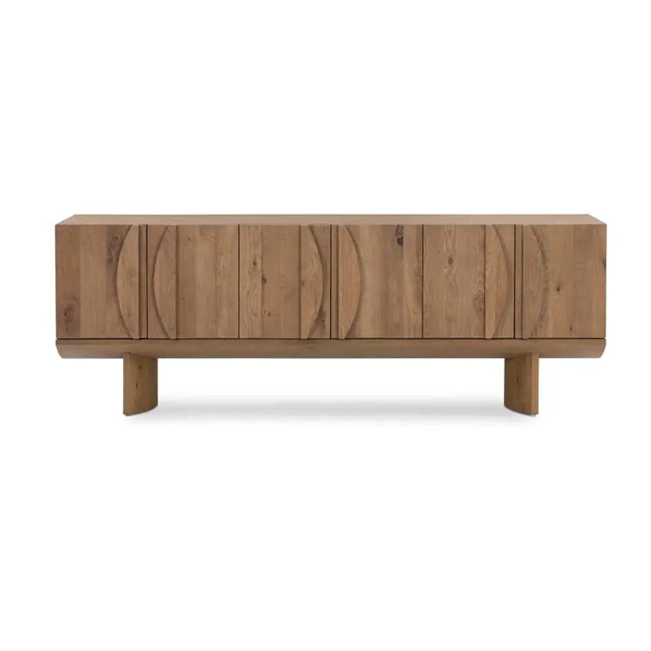 Pickford Media Console In Dusted Oak Veneer by FOUR HANDS