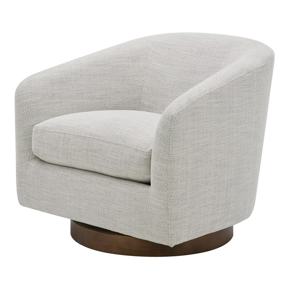 OSCY SWIVEL CHAIR SPLASHED WHITE by Moes Home