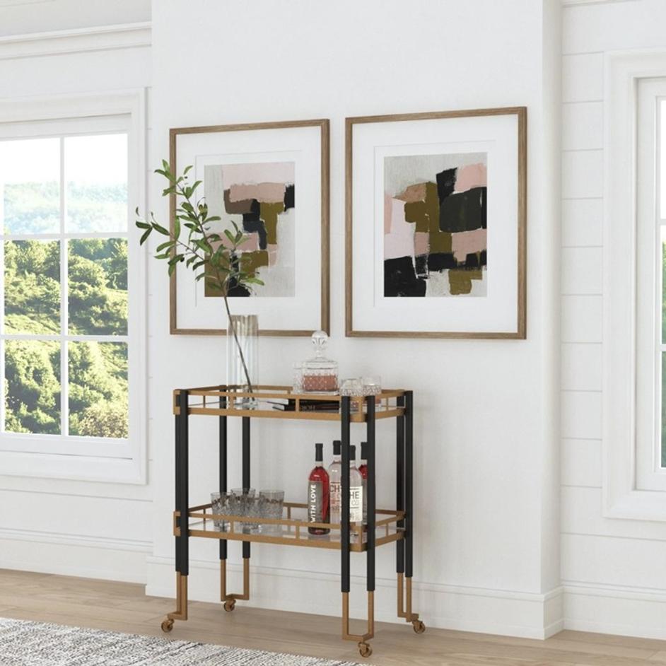 Color Block Framed Prints, Set/2 by Uttermost