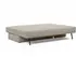 OSVALD FULL SOFABED in KENYA GRAVEL FABRIC WITH Black steel LEGS 579 by INNOVATION USA