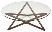 Sean Dix Cross Coffee Table-American Walnut by Aeon Furniture