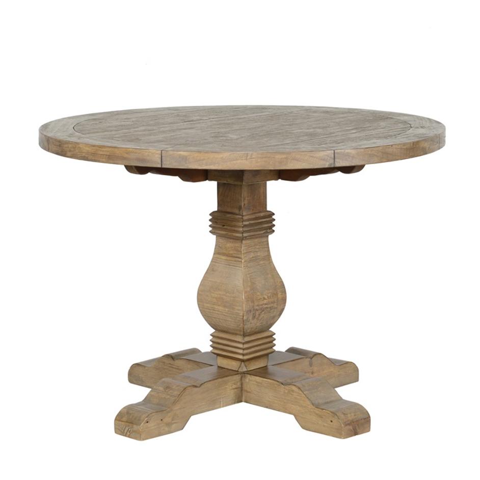 Caleb 42" Round Dining Table Desert Gray by Classic Home