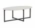 Kiara Coffee Table - Gunmetal - White Marble by Sunpan
