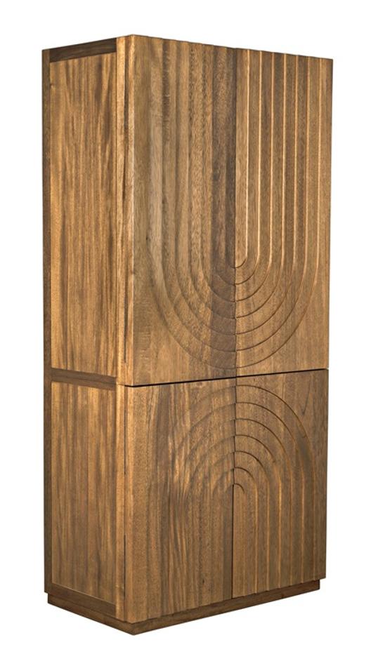 Otto Hutch Dark Walnut Finish by Noir Furniture