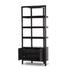 Reza Bookcase - Worn Black Acacia by Four Hands