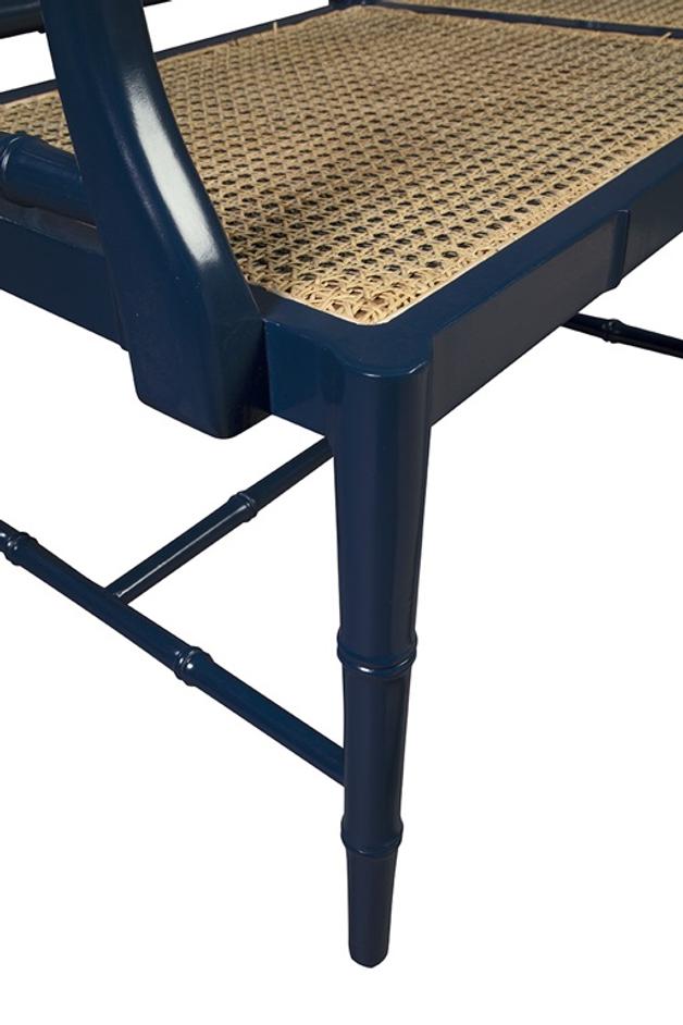 Blue Belleville Settee by Furniture Classics