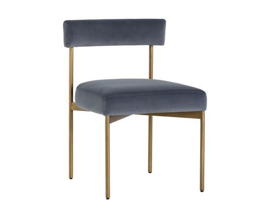 Seneca Dining Chair - Velvet Slate by Sunpan