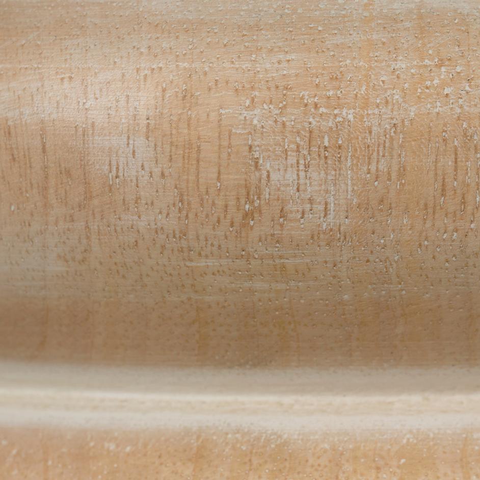 Abacus Mango Wood Table Lamp with Linen Shade by Jamie Young