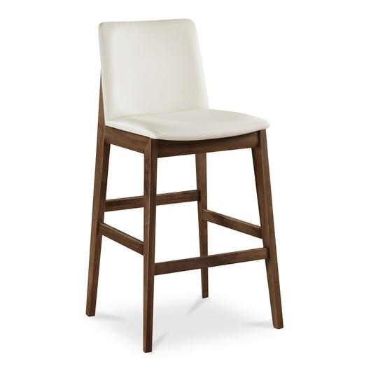 Deco Barstool White PVC by Moes Home