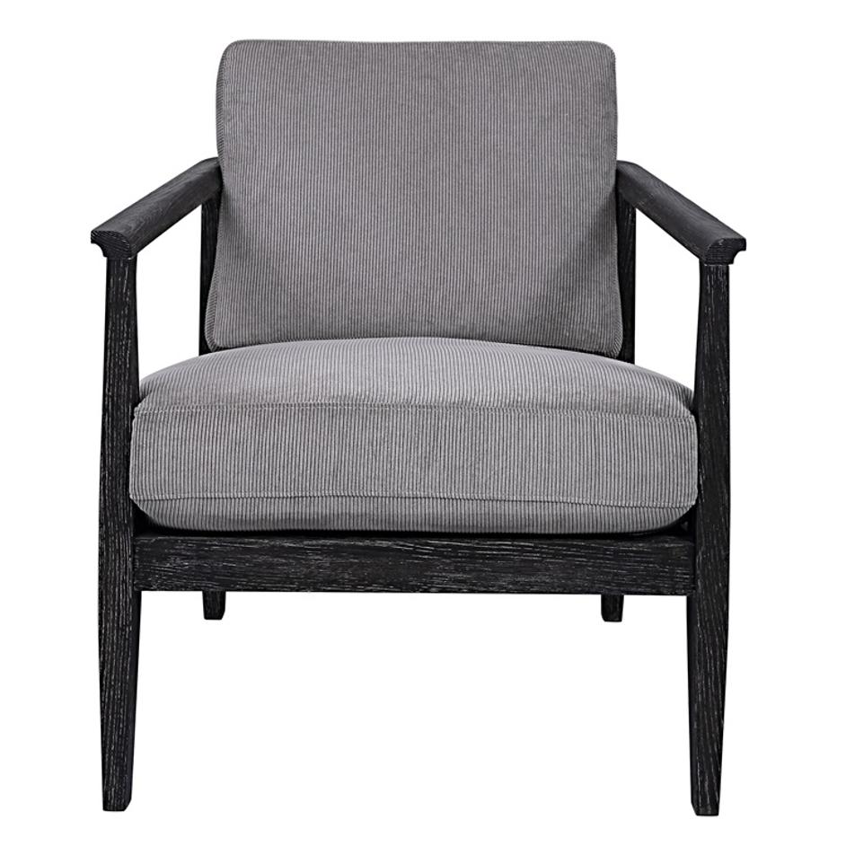 Brunei Modern Gray Accent Chair by Uttermost