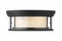Willow 3 Light Flush Mount in Matte Black Finish by Z-Lite