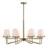 Lassen 8 Light Brass Chandelier by Uttermost
