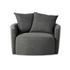 Chloe Swivel Chair In Gibson Smoke by FOUR HANDS