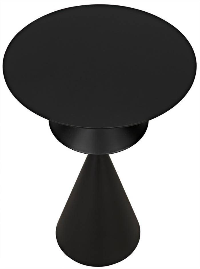 Zasa Side Table, Black Steel by Noir Furniture