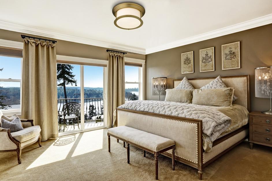 Sonna 3 Light Flush Mount in Heritage Brass Finish by Z-Lite