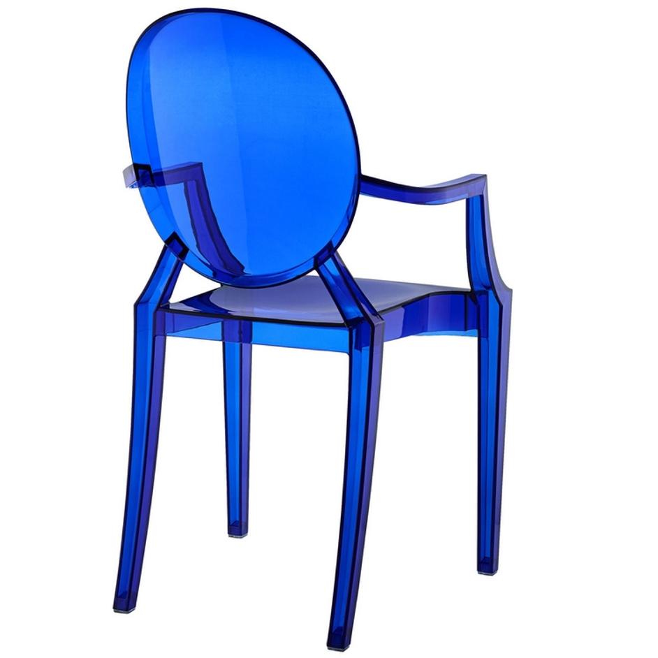 Marie Dining Armchair In Blue by Modway Furniture
