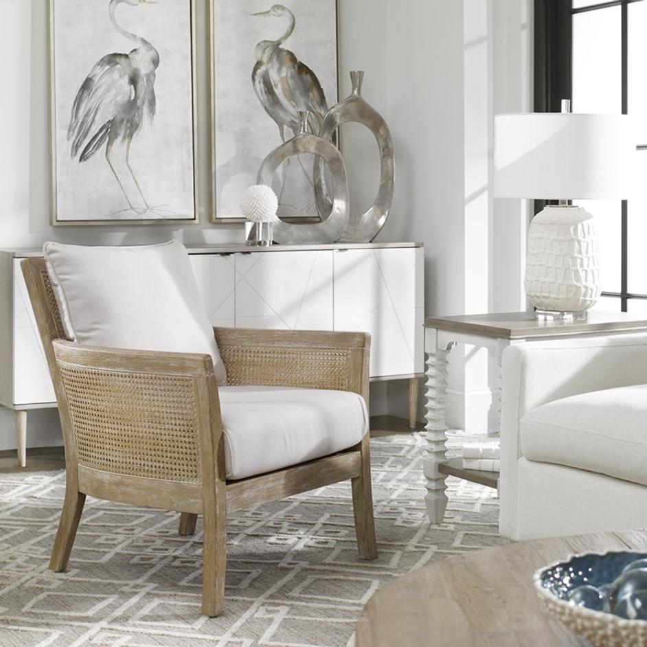 Encore Armchair In Natural by Uttermost