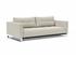 CASSIUS D.E.L. SLEEPER SOFA in MIXED DANCE NATURAL FABRIC WITH Chrome legs 527 by INNOVATION USA