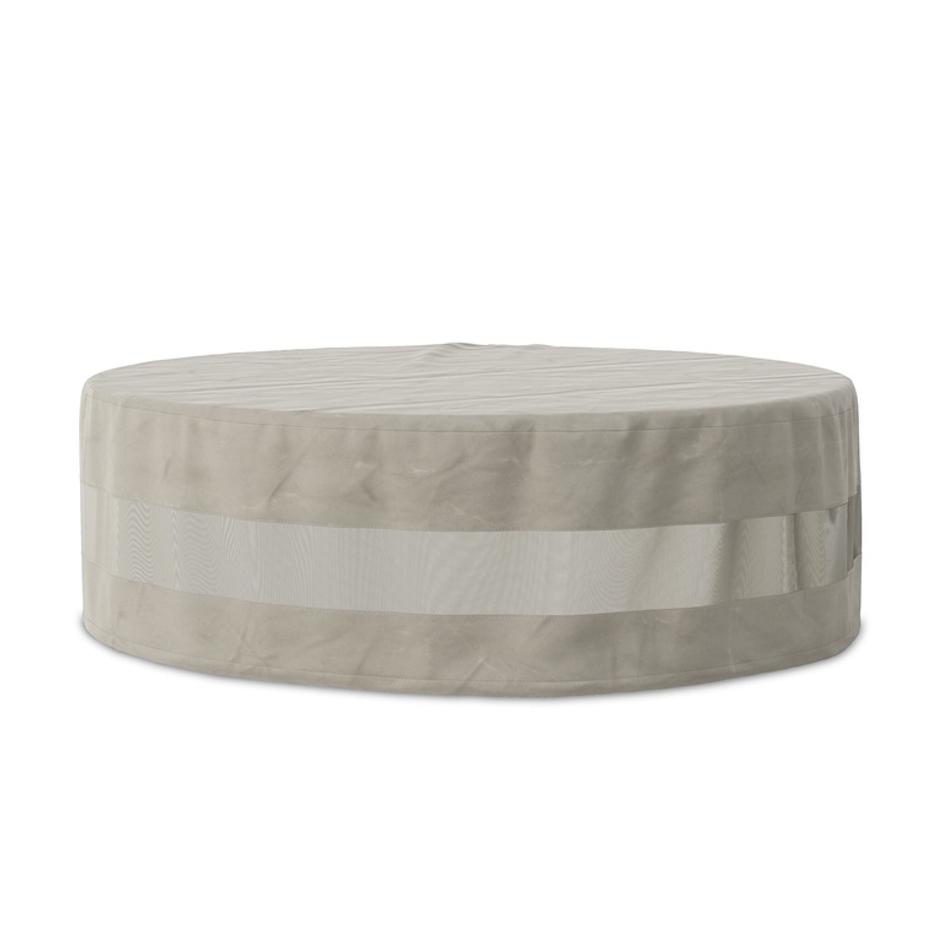 Weatherproof Outdoor Round Coffee Table Cover - Baron Grey by Four Hands