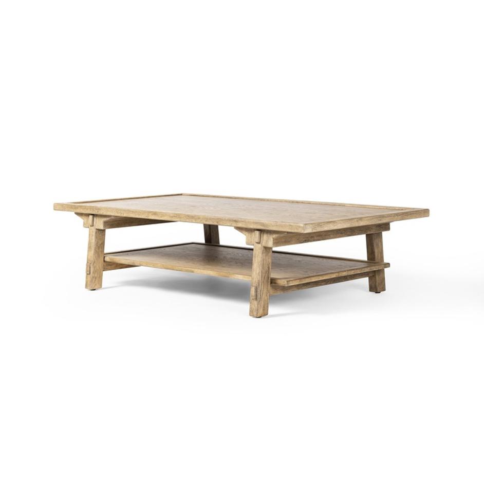 Trinity Coffee Table - Distressed Light Oak by Four Hands