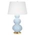 Baby Blue Triple Gourd Table Lamp by Robert Abbey