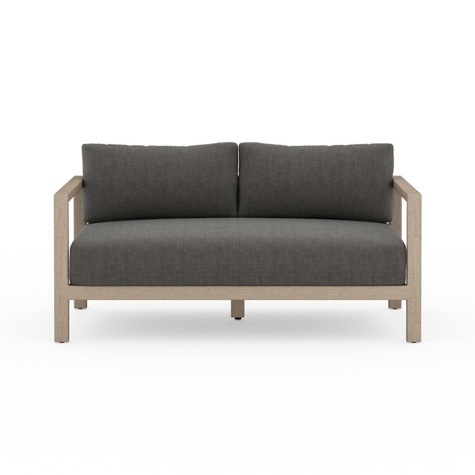 Sonoma Outdoor Sofa In 60" In Brown/Charcoal by FOUR HANDS