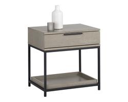 Rebel Nightstand - Black - Taupe by Sunpan