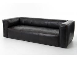 NOLITA REVERSE STITCH SOFA-RIDER BLACK by FOUR HANDS
