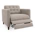 Bridgers Power Recliner Chair Warm Grey by Moes Home