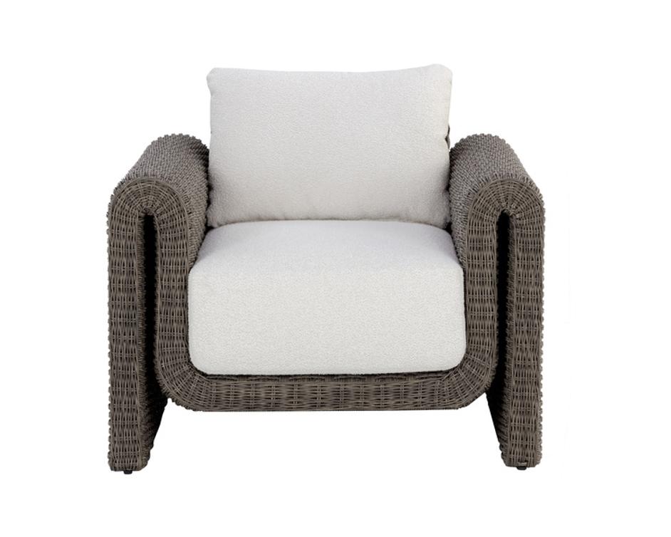 TIBI ARMCHAIR - GREY - LOUIS CREAM by Sunpan