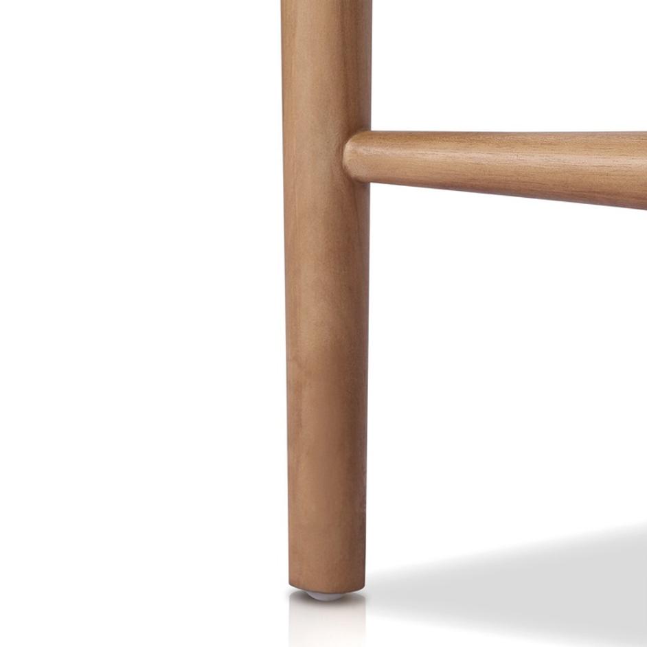 Lomas Bar + Counter Outdoor Stool - Vintage White by Four Hands