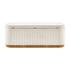 Clinton Chenille Storage Bench, Seneca Beige  by New Pacific Direct