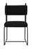 Daisy Metal Chair in Black Cotton by Noir Furniture