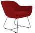 chelsea lounge wire base in red wool by Nuans Design