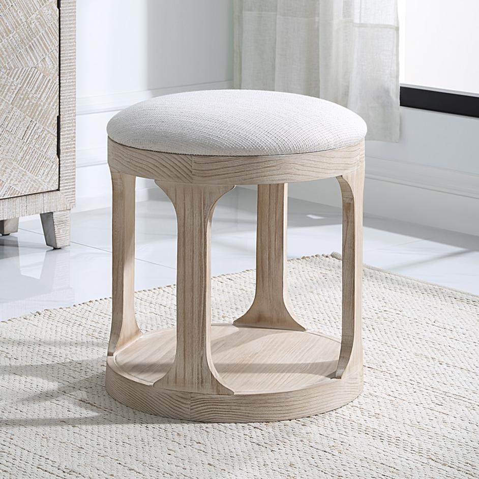 Dennen Oak Ottoman by Uttermost