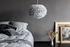 Eos Large Hardwired Pendant in Grey with White Cord by UMAGE