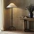 Neville Floor Lamp In Matte Black Cast Aluminum by Four Hands