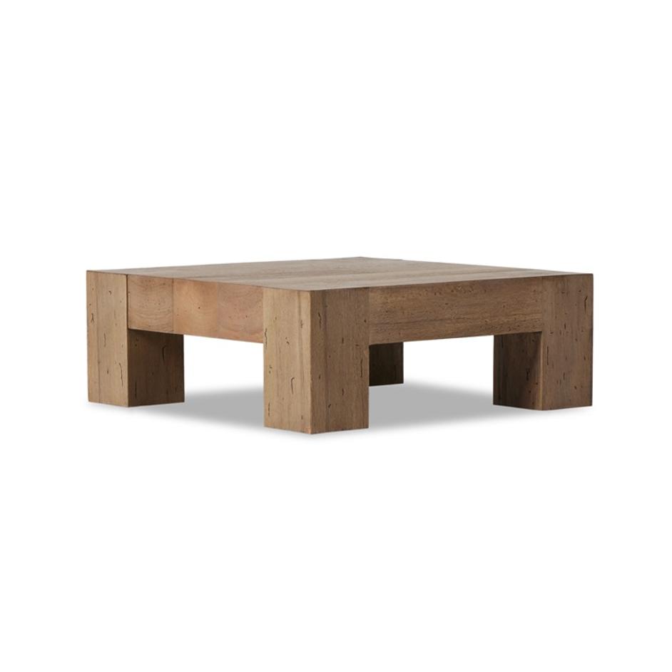 Abaso Sml Sqr Cff Table In Rstic Wormwood by FOUR HANDS