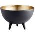 Inca Bowl in Matt Black and Gold by Cyan Design