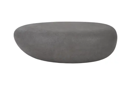 River Stone Coffee Table, Charcoal Stone, Small by PHILLIPS COLLECTION
