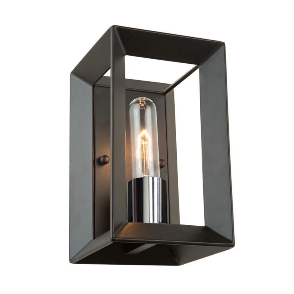 Vineyard AC10060BC Wall Light in Black & Chrome by Artcraft